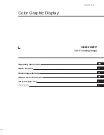 Sony GDM-90W01T Operating Instructions Manual preview