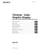 Предварительный просмотр 63 страницы Sony GDM-F520 Trinitron Service Manual