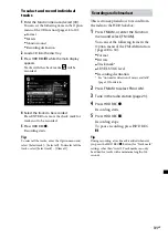 Preview for 31 page of Sony Giga Juke NAC-HD1E Operating Instructions Manual