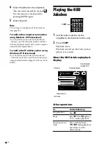 Preview for 34 page of Sony Giga Juke NAC-HD1E Operating Instructions Manual