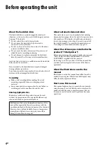 Preview for 4 page of Sony Giga Juke NAS-E300HD Operating Instructions Manual