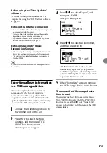 Preview for 47 page of Sony Giga Juke NAS-E300HD Operating Instructions Manual