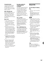 Preview for 73 page of Sony Giga Juke NAS-E300HD Operating Instructions Manual