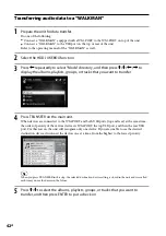 Предварительный просмотр 42 страницы Sony Giga Juke NAS-SC500PK Operating Instructions Manual