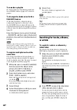 Preview for 68 page of Sony Giga Juke NAS-SC500PK Operating Instructions Manual