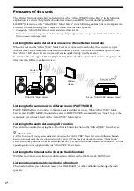 Предварительный просмотр 6 страницы Sony GIGAJUKE NAS-C5E Operating Instructions Manual