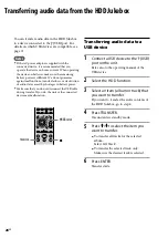 Preview for 26 page of Sony GigaJuke NAS-E35HD Operating Instructions Manual