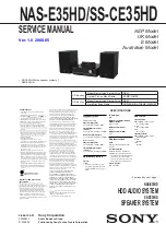 Preview for 1 page of Sony GigaJuke NAS-E35HD Service Manual