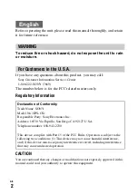 Preview for 2 page of Sony GPS-CS1KA Operating Instructions Manual