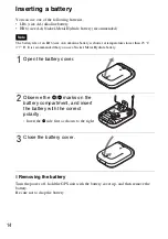 Предварительный просмотр 14 страницы Sony GPS-CS3KA - GPS Digital Imaging Operating Instructions Manual