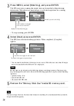 Предварительный просмотр 24 страницы Sony GPS-CS3KA - GPS Digital Imaging Operating Instructions Manual