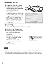 Предварительный просмотр 28 страницы Sony GPS-CS3KA - GPS Digital Imaging Operating Instructions Manual