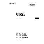 Sony Grand Wega KF-50SX100HK Instruction Manual preview