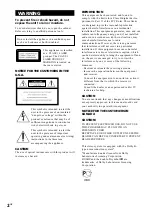 Preview for 2 page of Sony GRX30J Operating Instructions Manual