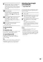 Preview for 25 page of Sony GRX30J Operating Instructions Manual