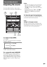 Preview for 27 page of Sony GRX30J Operating Instructions Manual