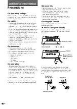 Preview for 40 page of Sony GRX30J Operating Instructions Manual