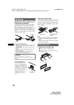 Предварительный просмотр 18 страницы Sony GT620U - CDX Radio / CD Operating Instructions Manual