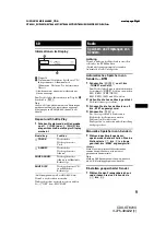 Предварительный просмотр 31 страницы Sony GT620U - CDX Radio / CD Operating Instructions Manual