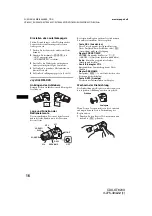 Предварительный просмотр 38 страницы Sony GT620U - CDX Radio / CD Operating Instructions Manual