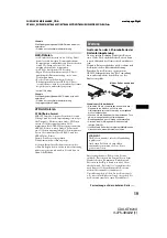 Предварительный просмотр 41 страницы Sony GT620U - CDX Radio / CD Operating Instructions Manual