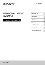 Sony GTK-X1BT Operating Instructions Manual preview