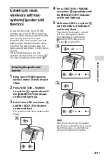 Предварительный просмотр 21 страницы Sony GTK-XB5 Operating Instruction