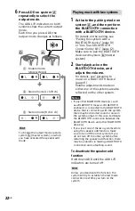 Предварительный просмотр 22 страницы Sony GTK-XB5 Operating Instruction