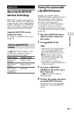 Preview for 15 page of Sony GTK-XB7 Operating Instructions Manual