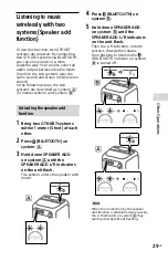 Preview for 25 page of Sony GTK-XB7 Operating Instructions Manual