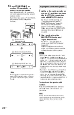 Preview for 26 page of Sony GTK-XB7 Operating Instructions Manual