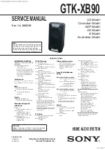 Sony GTK-XB90 Service Manual preview