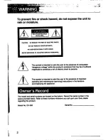 Preview for 2 page of Sony GV-500 Primary Operating Instructions Manual