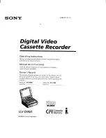 Sony GV-900E - Video Walkman Operating Instructions Manual preview