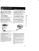 Preview for 31 page of Sony GV-900E - Video Walkman Operating Instructions Manual