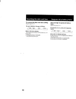 Preview for 62 page of Sony GV-900E - Video Walkman Operating Instructions Manual