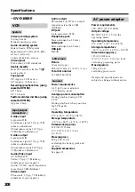 Preview for 208 page of Sony GV D1000 - Portable MiniDV Video Walkman Operating Instructions Manual