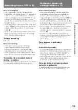 Preview for 35 page of Sony GV-D300 Operating Instructions  (primary manual) Operating Instructions Manual