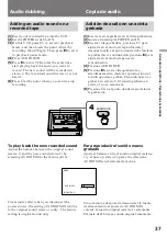 Preview for 37 page of Sony GV-D300 Operating Instructions  (primary manual) Operating Instructions Manual