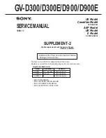 Предварительный просмотр 141 страницы Sony GV-D300 Operating Instructions  (primary manual) Service Manual