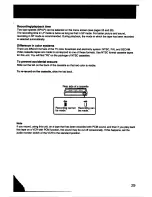 Preview for 29 page of Sony GV-S50BSN - Video Walkman Operating Instructions Manual