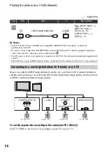 Предварительный просмотр 26 страницы Sony GVHD700E - HDV Video WALKMAN Operating Manual