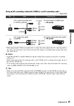 Предварительный просмотр 41 страницы Sony GVHD700E - HDV Video WALKMAN Operating Manual