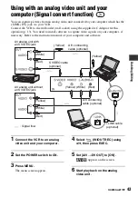 Предварительный просмотр 43 страницы Sony GVHD700E - HDV Video WALKMAN Operating Manual