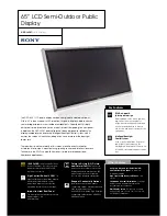 Sony GXD-L65H1 Specifications preview