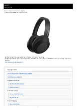 Sony h.ear on 3 Wireless NC Help Manual preview