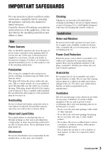 Preview for 3 page of Sony Hadycam DCR-HC48 Operating Manual