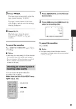 Preview for 31 page of Sony Hadycam DCR-HC48 Operating Manual