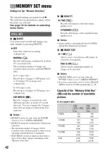 Preview for 42 page of Sony Hadycam DCR-HC48 Operating Manual