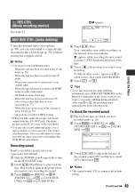 Preview for 49 page of Sony Hadycam DCR-HC48 Operating Manual